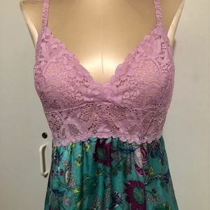 Josie Natori M Floral nightgown